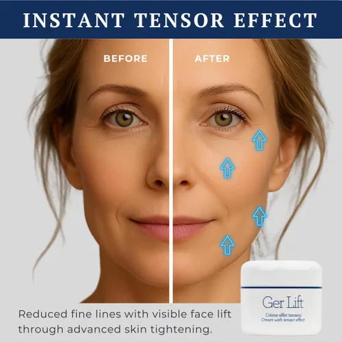Vista 4 de Gernetic Ger Lift Crema facial reafirmante y lifting con efecto tensor, péptidos de colágeno marino, cuidado de la piel madura para mujeres