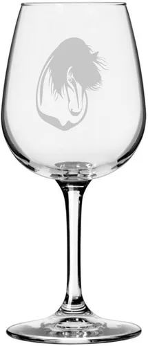 Vista 35 de Abaco Barb Body Horse - Copa de vino grabada multiusos (12.75 onzas) Unique Gifts for Horse Lovers, Personalized Wine Glasses, All-Purpose