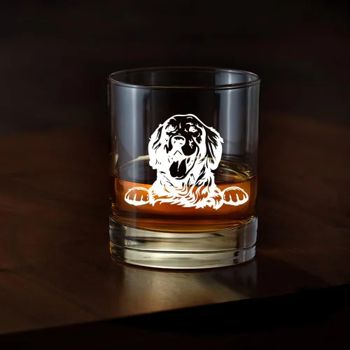 Vista 5 de AGMDESIGN Golden Retriever Whiskey Glass Gift Box, Birthday Christmas Gifts for Men Women Dog Dad Mom Pet Parents, Mother's Day Father's Day Gifts