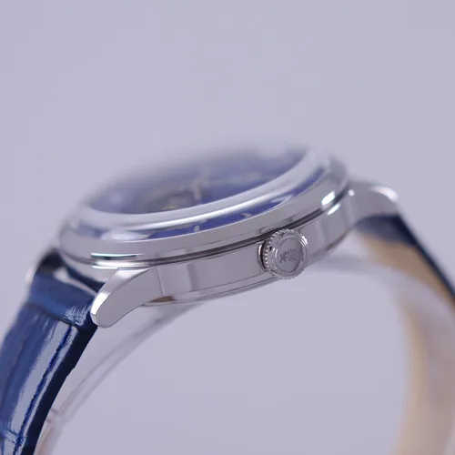 Vista 5 de Orient Bambino - Reloj automático con esfera azul para hombre RA-AS0103A10B