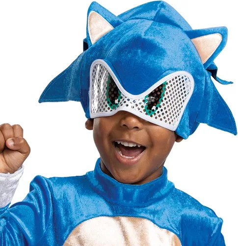 Vista 3 de Disguise Disfraz de película Sonic 2 para niños pequeños Azul