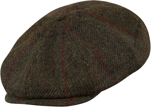 Vista 2 de Sterkowski Gorra Shelby Gorra 100% Harris Tweed Newsboy para hombre Sombrero de estilo pico de 8 paneles