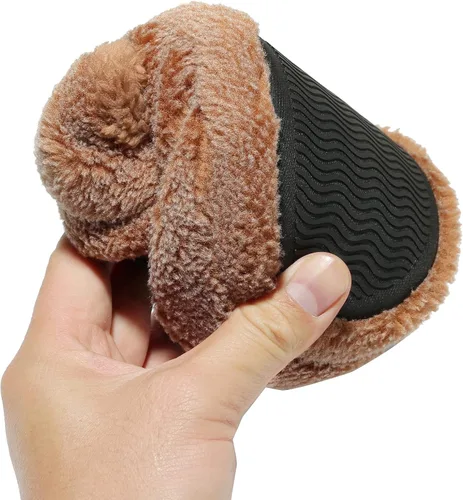 Vista 6 de NewDenBer Pantuflas acogedoras de espuma viscoelástica para hombre, suaves y mullidas, con forro polar, para interiores