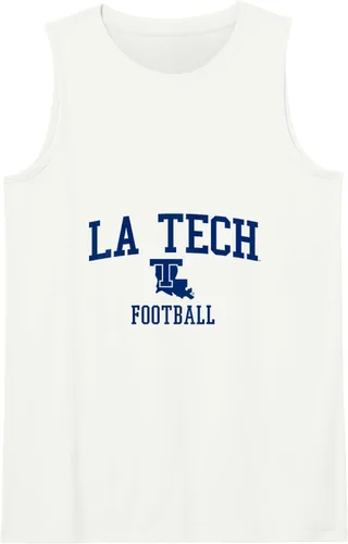 Vista 5 de Camiseta sin mangas de fútbol Louisiana Tech Bulldogs, Blanco