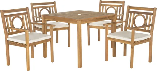 Vista 7 de SAFAVIEH Outdoor Living Collection Montclair - Juego de comedor de 5 piezas