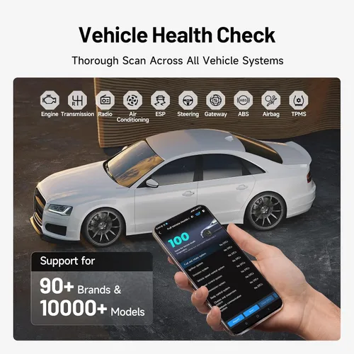 Vista 2 de TOPDON Carpal OBD2 escáner Bluetooth - Herramienta de diagnóstico para todos los sistemas con IA AI-Assisted All System Car Scan Tool for iOS &