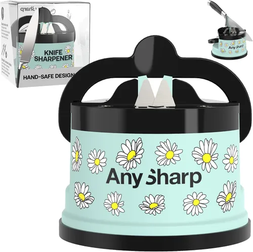 Vista 12 de AnySharp – EDICIONES – Afilador de cuchillos manos libres - Herramienta de afilado fácil de usar con base de succión PowerGrip y ángulo
