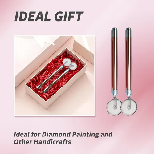 Vista 6 de Juego de 3 ruedas LED de diamantes de imitación para arte, suministros rápidos y eficientes para joyas 5D Nail Arts DIY Herramientas Accesorios