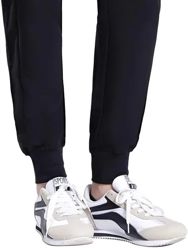 Vista 4 de Uniforms World Avant - Pantalones deportivos ajustados para mujer, cintura de yoga, 5 bolsillos, antiarrugas
