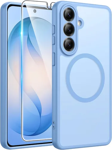 Vista 128 de FNTCASE - Funda para iPhone 16 Pro: magnética, mate, translúcida, de grado militar, protectora contra caídas, resistente, fina, duradera y a prueba