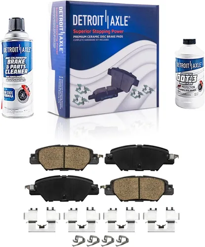 Vista 16 de Detroit Axle - Kit de frenos delanteros para Toyota 2007-2016 Tundra, 2008-2016 Sequoia, Pastillas de freno cerámicos para pinza de freno de disco