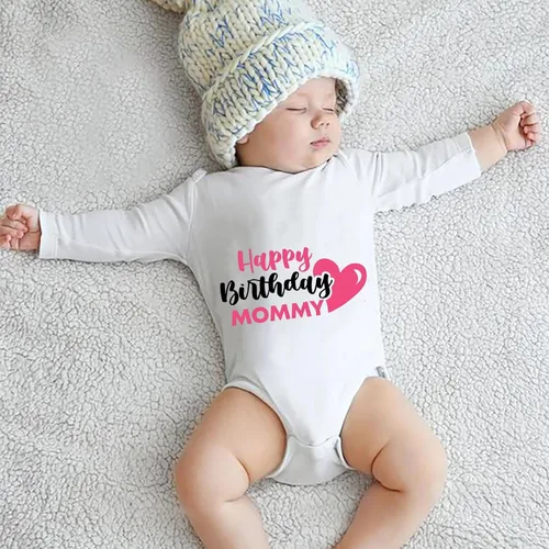 Vista 3 de I'm Not Spoiled My Grandma Just Loves Me Romper for Boy Long Sleeve Baby Girls Bodysuits