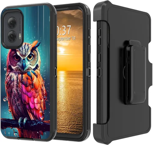 Vista 48 de Funda para Moto G Stylus 5G 2023 con funda de clip para cinturón y soporte, resistente de doble capa, resistente a prueba de golpes, para Motorola
