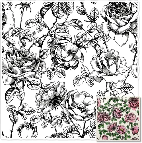Vista 9 de Florecer flores fondo sellos transparentes para hacer tarjetas, plantas decorativas, fondo, sellos de silicona transparente para manualidades