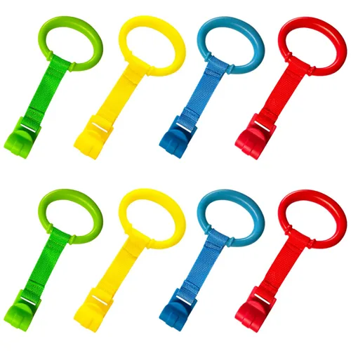 Vista 10 de Anillos de dominadas para bebés, corralito para ejercicios de caminar, asistente de pie, 4