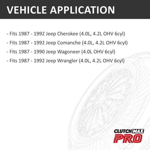 Vista 2 de PRO Performance Stage 1 Placa de disco de embrague con herramienta de alineación compatible con Jeep Cherokee Wagoneer 1987-1990 1987-1992 Comanche