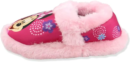 Vista 6 de Minnie Mouse - Pantuflas de felpa para niña pequeña Rosa fucsia