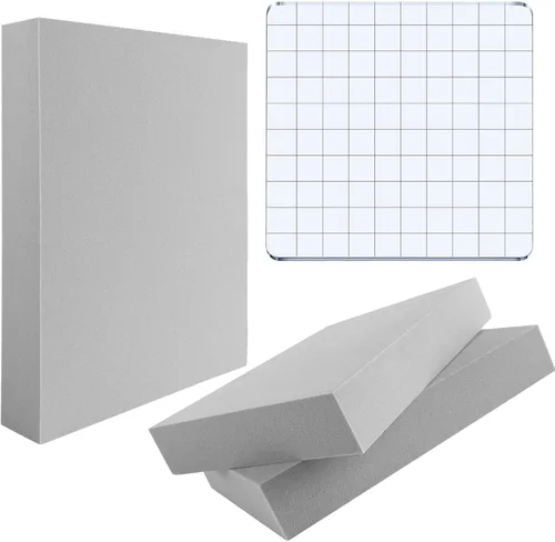 Vista 20 de BAOFALI 12 sellos de espuma moldeables grises de espuma de plástico seco, bloque de espuma para cortar y secar espuma para escultura, modelado