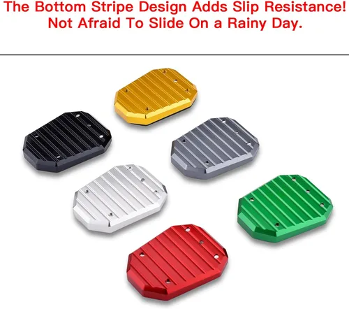 Vista 8 de Soporte de soporte lateral para motocicleta, soporte para placa ampliadora (para vehículo Kawasaki) Z900 RS Z650 RS Z1000 SX NINJA650 ZX-6R ZX-10R