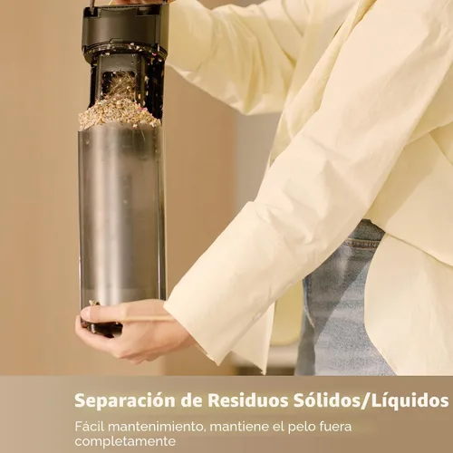 Vista 7 de DREAME H12 Pro Gen2 - Trapeador al vacío, aspiradora húmeda y seca de 0 enredos, aspiradora inalámbrica todo en uno para suelos duros, máquina
