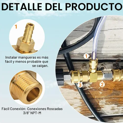 Vista 6 de 5-8 inyector químico fijo 100776 del GPM para la lavadora de presión