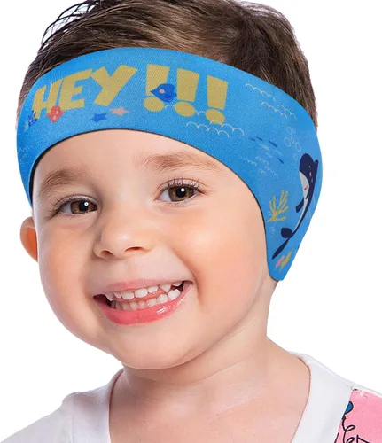 Vista 9 de MoKo Diadema de natación para niños y adultos, linda diadema Swinmmers para mantener el agua fuera, impermeable, banda de protección para los oídos