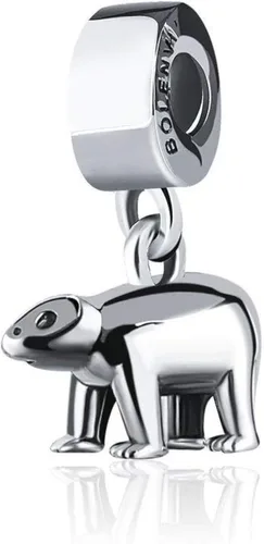 Vista 3 de Bolenvi - Colgante de plata de ley 925 diseño de oso polar para pulseras o collares