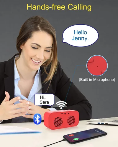 Vista 6 de Reloj despertador AFK con altavoz Bluetooth, reloj digital para dormitorios, reloj de alarma para adultos que duermen profundamente con doble