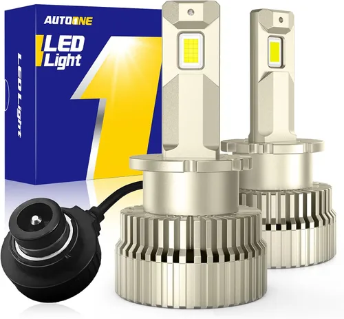 Vista 13 de AUTOONE 2024 Bombilla de faro delantero D1S D1R HID mejorada, 300% más luminosidad, 6000K blanco frío 66144 66140 85140 85415 Bombillas Xenon HID