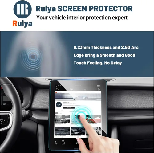 Vista 2 de Ruiya Polestar 2 - Protector de pantalla para Polestar 2 de 11.2 pulgadas, pantalla táctil para Polestar 2 2021 2022 2023 2024 2025