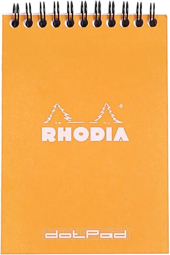 Vista 18 de Rhodia Bloc de notas encuadernado con alambre, A4, punto - negro (185039C)