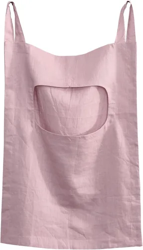 Vista 14 de Amazhiyu 100 % lino para colgar en la puerta de la ropa sucia, 19 x 27 pulgadas (negro)