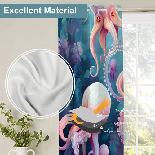 Vista 100 de Shrahala Orange Autumn Autumn Blackout Curtain Tiers, Fall Kitchen Valance Light Blocking Tier Drapes with Rod Pocket, 2 Pack 26 X 24 in