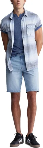 Vista 6 de Buffalo David Bitton Pantalones cortos de mezclilla rectos y relajados para hombre