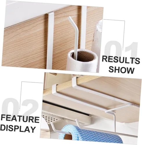Vista 3 de Soporte para toallas de pared para baño, cocina, diseño moderno y ahorro de espacio