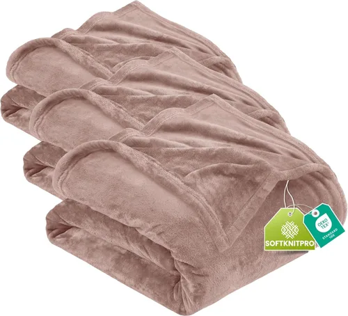 Vista 140 de Utopia Bedding - Manta de vellón de lujo, mullida, antiestática; manta de suave microfibra de 8.8 oz/yd² (300 g/m²) para sofá y cama; tamaño Gris