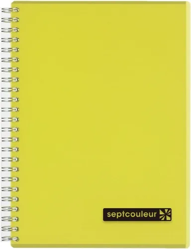 Vista 9 de Maruman Septcouleur - Cuaderno rayado - A5, 5.83 x 8.27 pulgadas, 80 hojas/160 páginas, diario de papel rayado universitario de 0.276 in, espiral