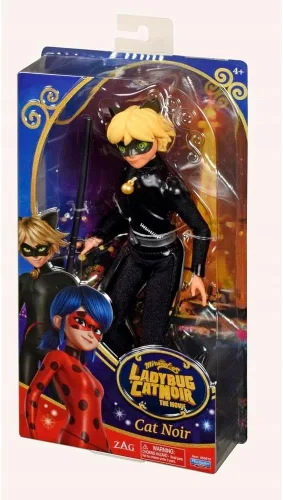 Vista 3 de Miraculous Muñeca de acción Cat Noir de Ladybug & Cat Noir de 11 pulgadas