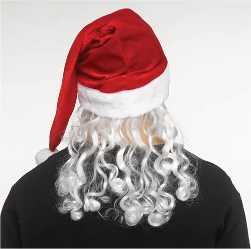Vista 3 de Fun World Máscara de Papá Noel con cara fantasma