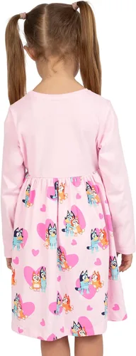 Vista 5 de Bluey Vestidos de invierno para niñas Vestido de bingo Manga larga