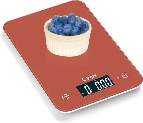 Vista 7 de Ozeri Touch - Báscula digital profesional de cocina (edición de 12 libras) en vidrio templado
