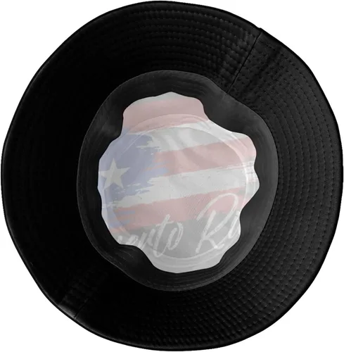 Vista 5 de Sombrero de pescador con bandera de Puerto Rico, sombrero de pescador, sombrero de pescador de verano para hombres y mujeres, para exteriores