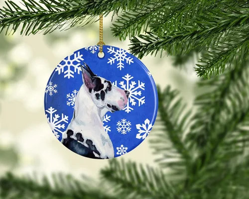 Vista 326 de Caroline's Treasures Cavalier Spaniel - Adorno de cerámica para colgar en el árbol de Navidad, para el hogar, Navidad, fiestas, regalo, 3 pulgadas