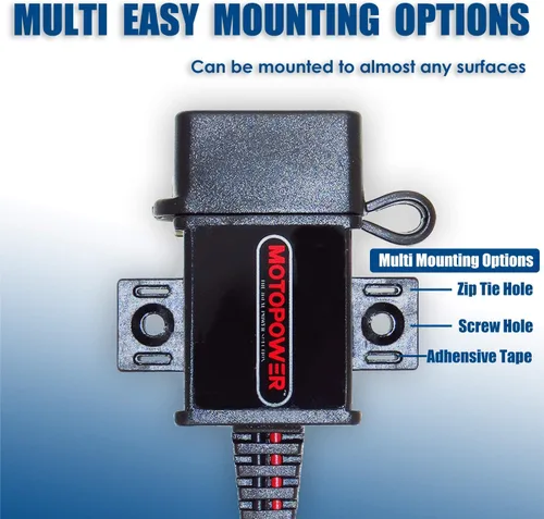 Vista 4 de MOTOPOWER MP0609A Kit de Puerto USB para Motocicleta de 3.1Amp SAE a Adaptador USB para Motocicleta