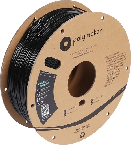 Vista 13 de Polymaker Filamento TPU 0.07 in 90A Flexible 1.65 lbs, Negro 111 - 1.75 mm 1.65 lbs Tpu90 Negro (Código hexagonal: #16161a)