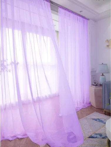 Vista 11 de L&TEC Cortinas traslúcidas para la ventana de color beige, 2 paneles de 48x45 pulgadas, con bolsillo básico para la barra de la cortina