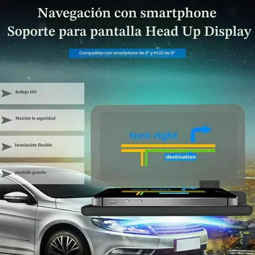 Vista 9 de MACHSWON 6 "Pantalla Universal Coche HUD Head Up Display Proyector Teléfono Navegación GPS Titular