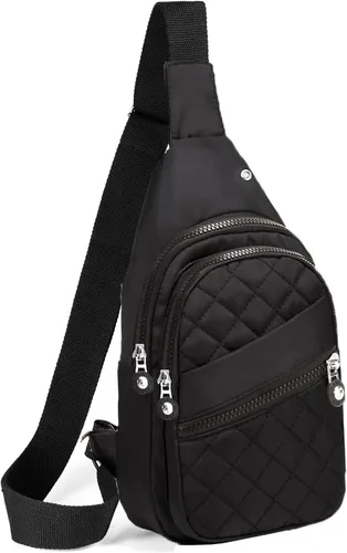 Vista 19 de EVANCARY - Mochila pequeña tipo bandolera para mujeres y hombres, mochila de pecho tipo bandolera para viajes, senderismo y actividades al aire libre