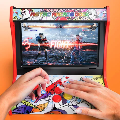 Vista 3 de Mini Arcade Cabinet for Nintendo Switch 1 & Switch OLED,Retro Arcade Machines for Home and Arcade Gaming Cabinet Stand Compatible with Street
