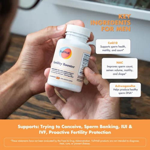 Vista 4 de FullWell Potenciador de fertilidad para hombres y mujeres Apoyo de concepción para una calidad saludable de óvulos, motilidad y fuerza